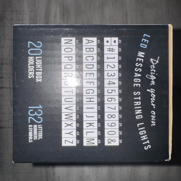 LED Message String Lights Custom Letters Numbers Decor - Picture 3 of 5